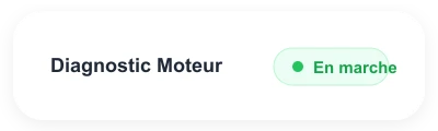Véhicule statut en marche