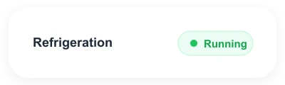 Refrigeration running status