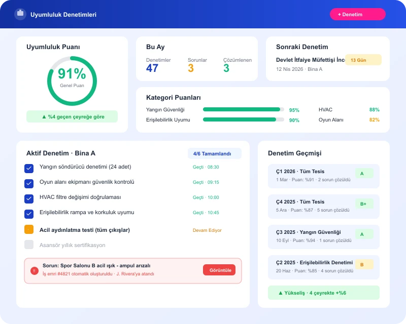 Task360 mobil saha ekibi arayüzü