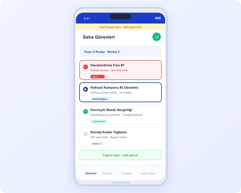 Task360 mobile field tasks app for mining operations